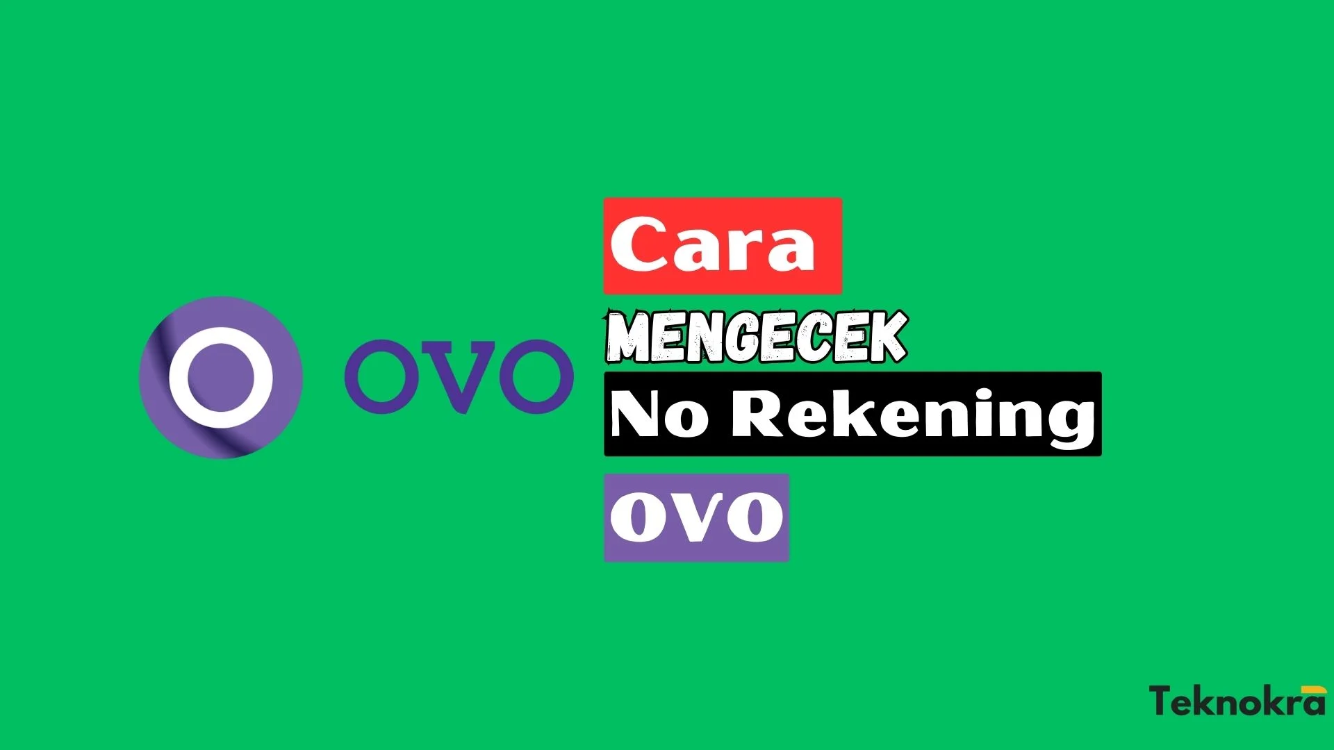 Cara Mengecek Nomor Rekening OVO