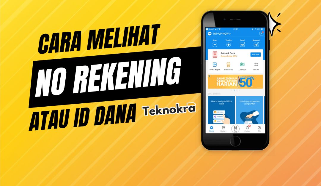 cara melihat nomor rekening dana