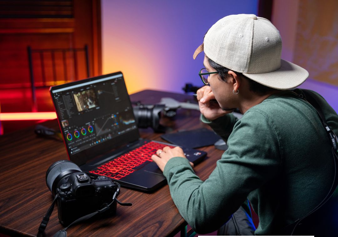 editing video di laptop